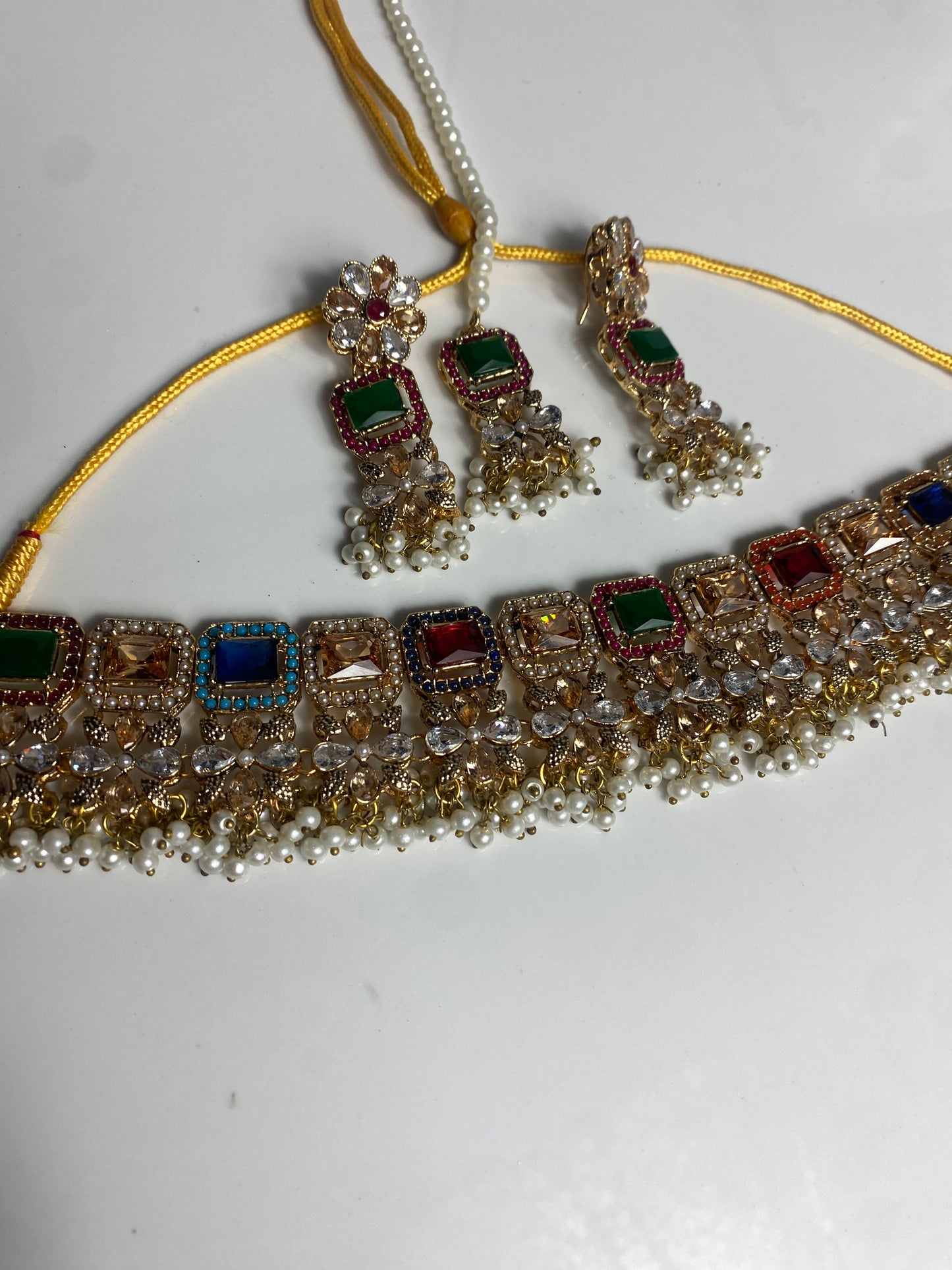 Square Multi necklace set