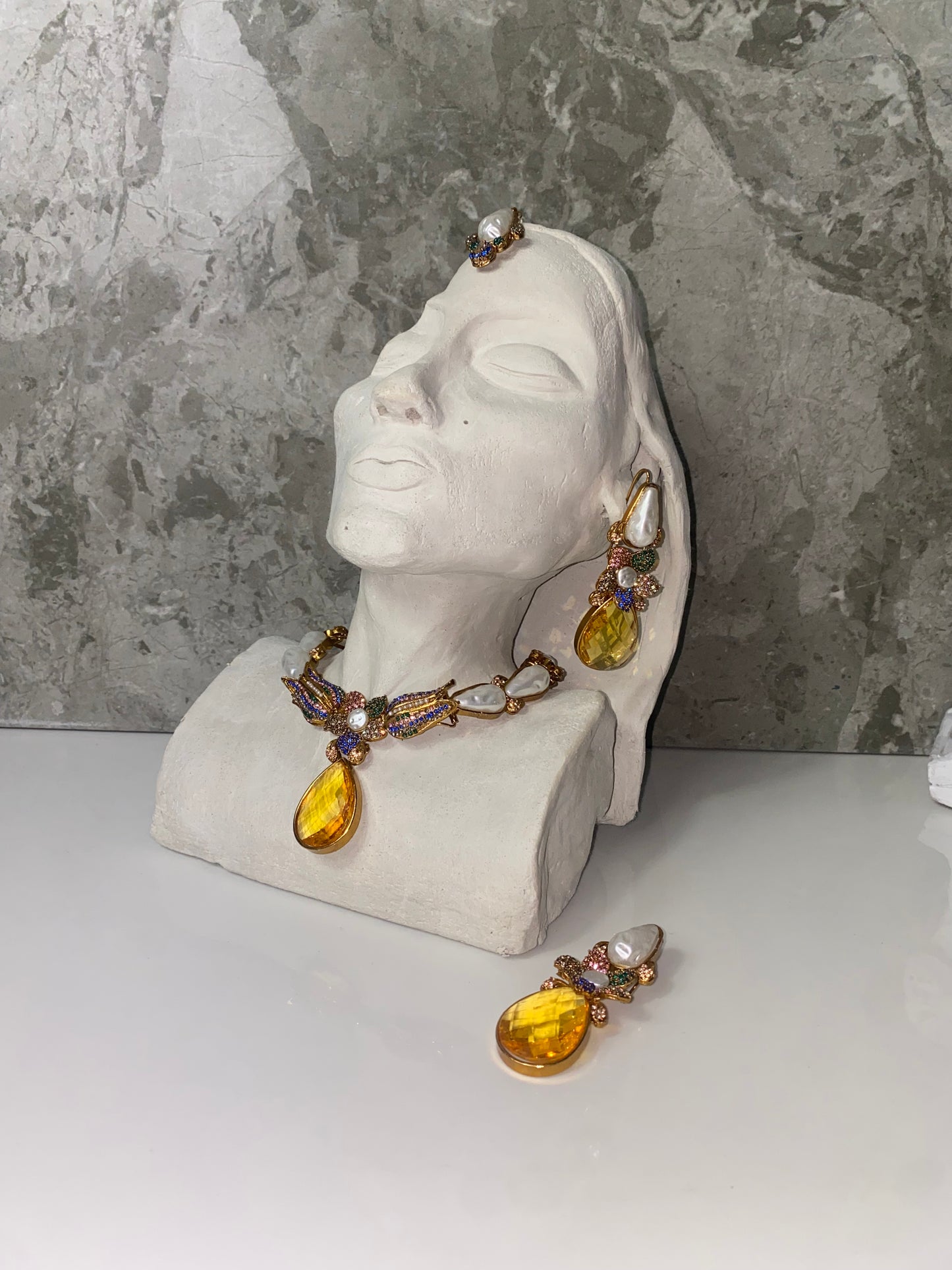 MOP Tear Drop Necklace