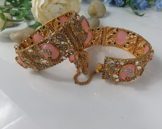 Egyptian Clip Bangles Pink